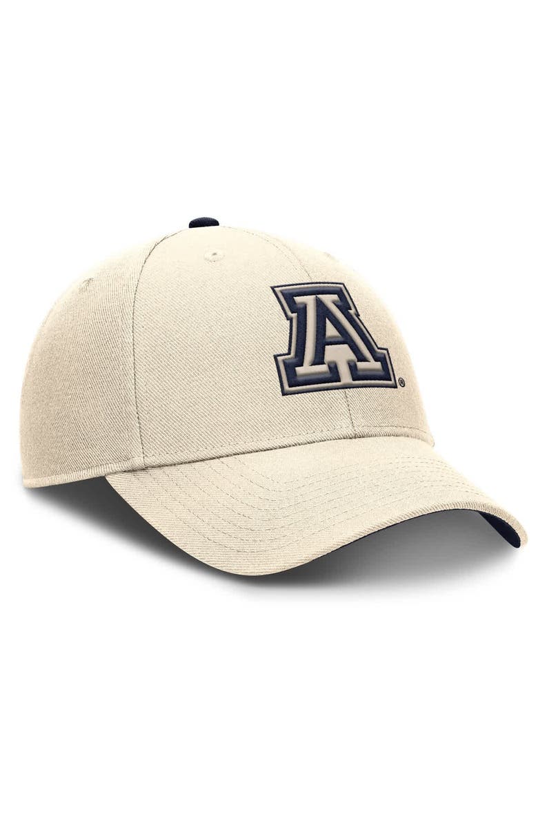 Nike Men's Nike Natural Arizona Wildcats Rise Primetime Performance Trucker Adjustable Hat, Alternate, color, Natural