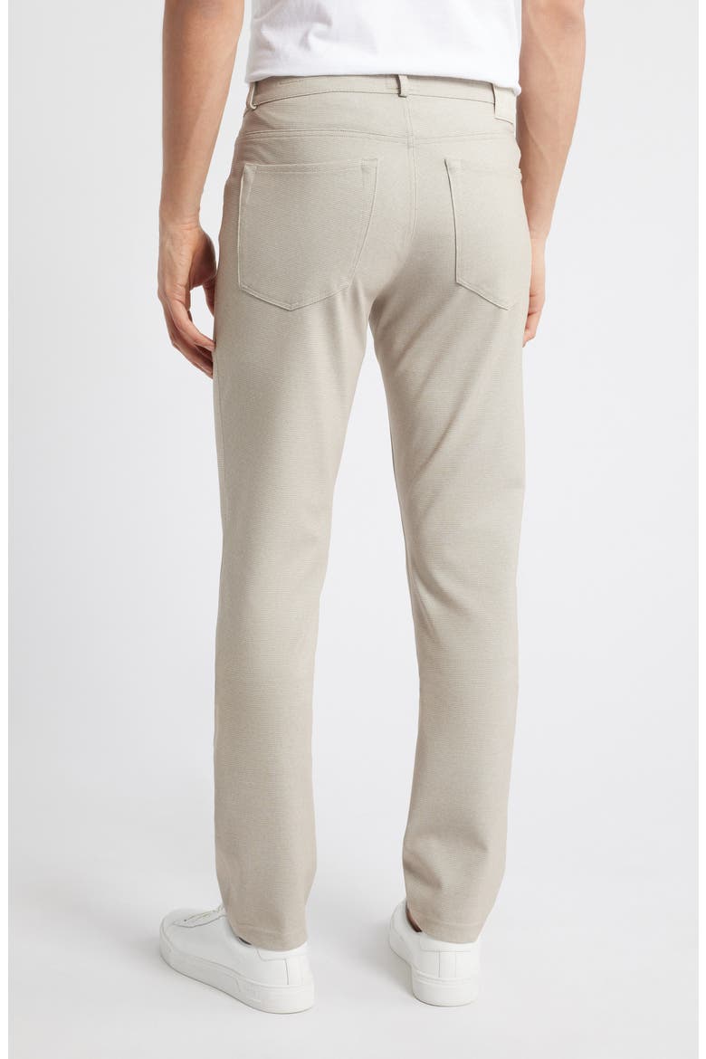 Chuck Hi-Flex Modern Fit Houndstooth Five-Pocket Pants, Alternate, color, BEACH