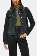Disturbia Abellona Embroidered Denim Jacket
