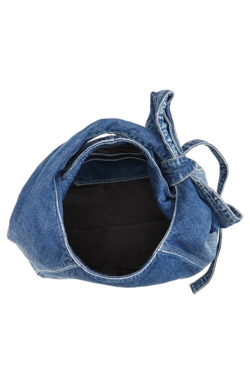 MARC JACOBS MARC JACOBS THE BOW DENIM SACK BAG