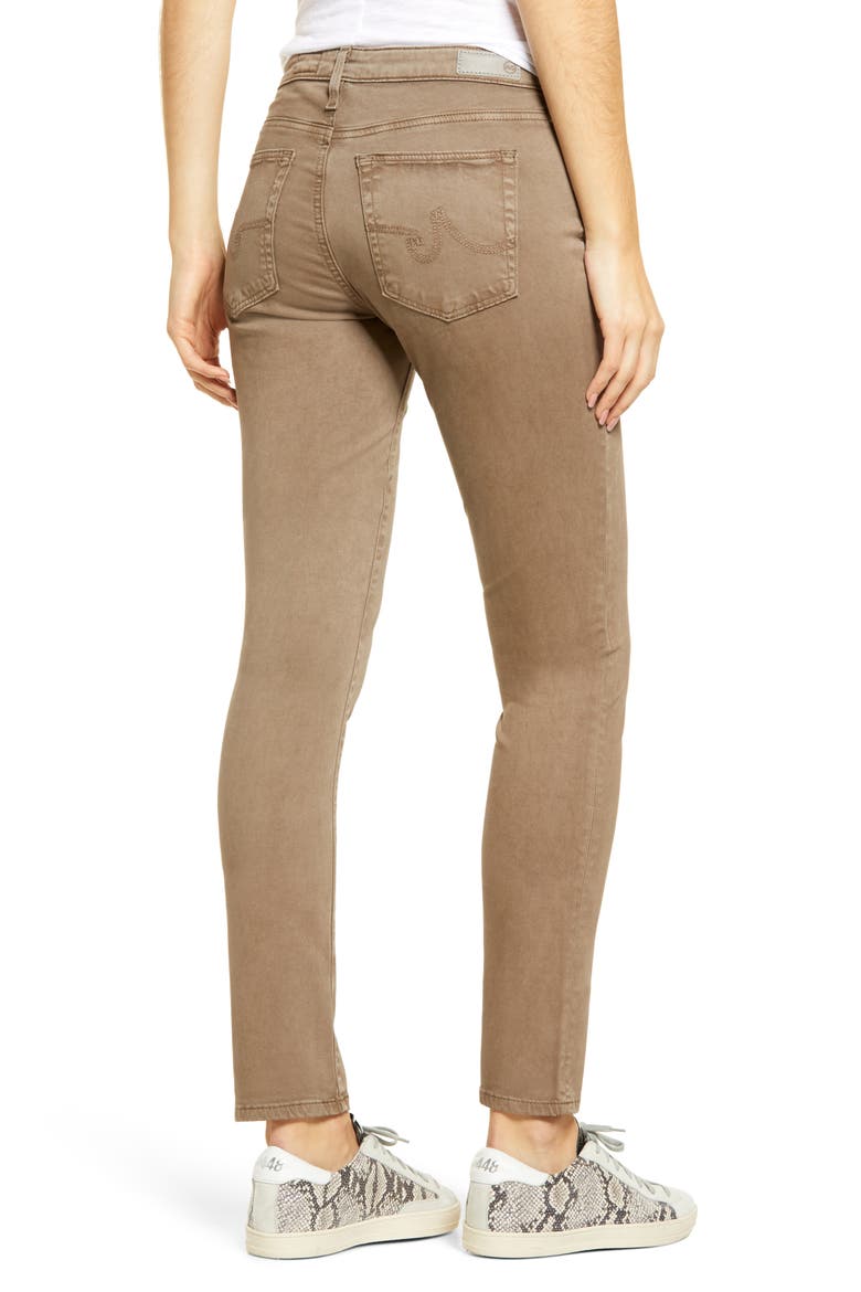 'The Prima' Cigarette Leg Skinny Jeans, Alternate, color, SULFUR JAGGED B