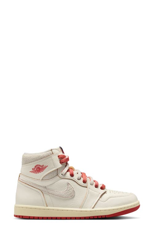 Jordan Women's Air 1 High Og "rare Air" Shoes In Sail/cinnabar/light Bone