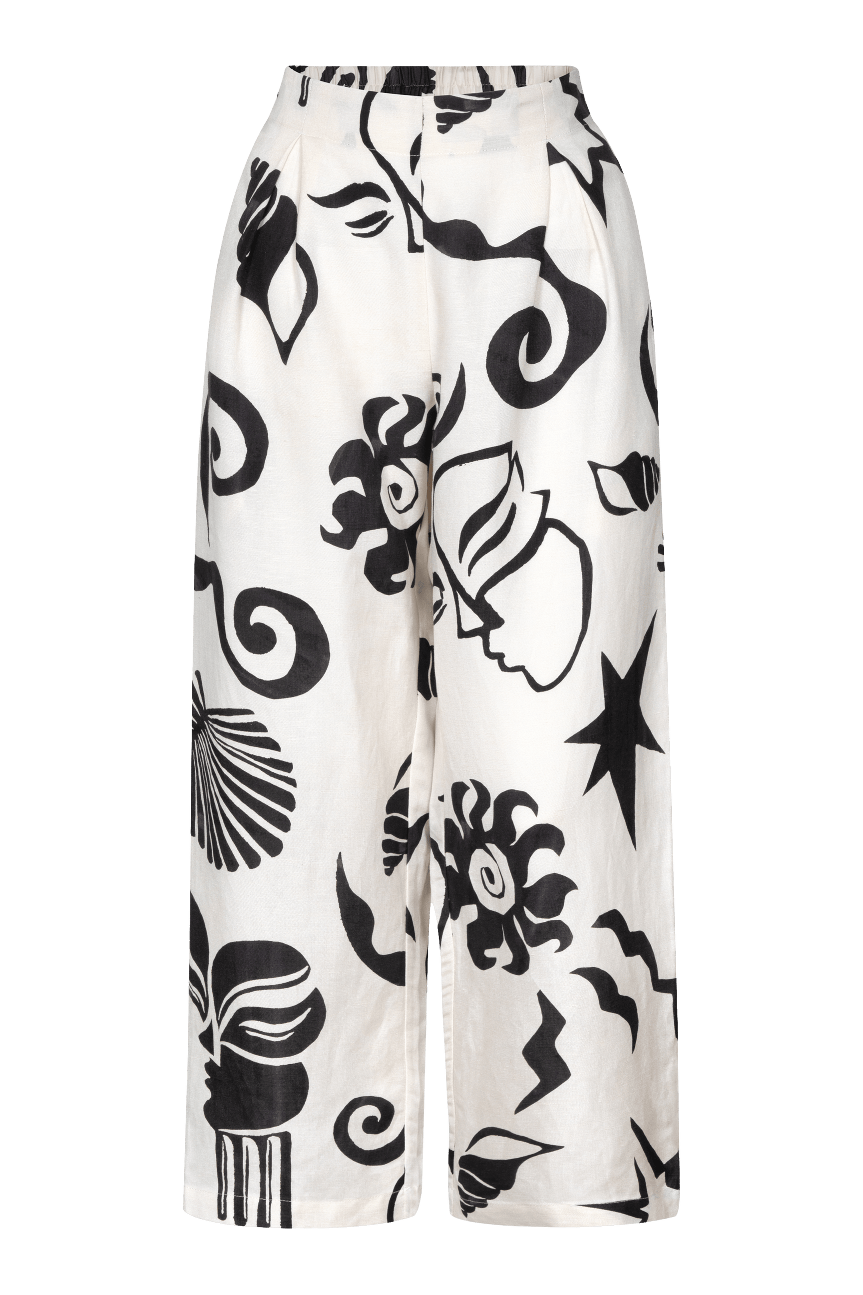 Yarma Printed Wide-Leg Pants