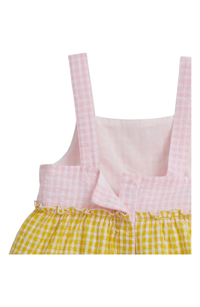 Magnetic Me Kids' Gingham Colorblock Tiered Sundress, Alternate, color, 