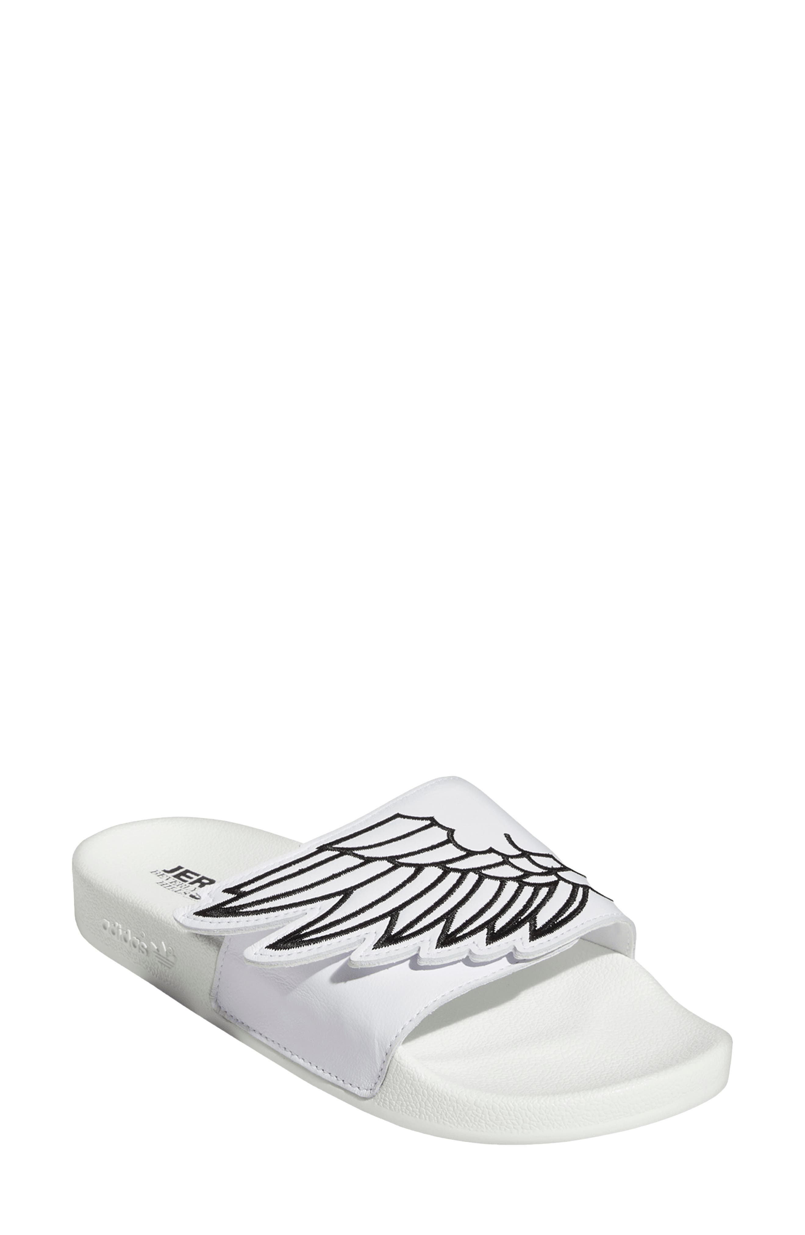 adidas x Jeremy Scott Adilette Slide Sandal, Main, color, 