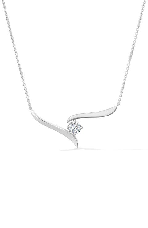 Vela Crossover Pendant Necklace