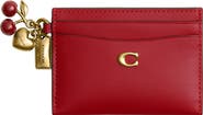 COACH Essential Leather Card Case with Charms