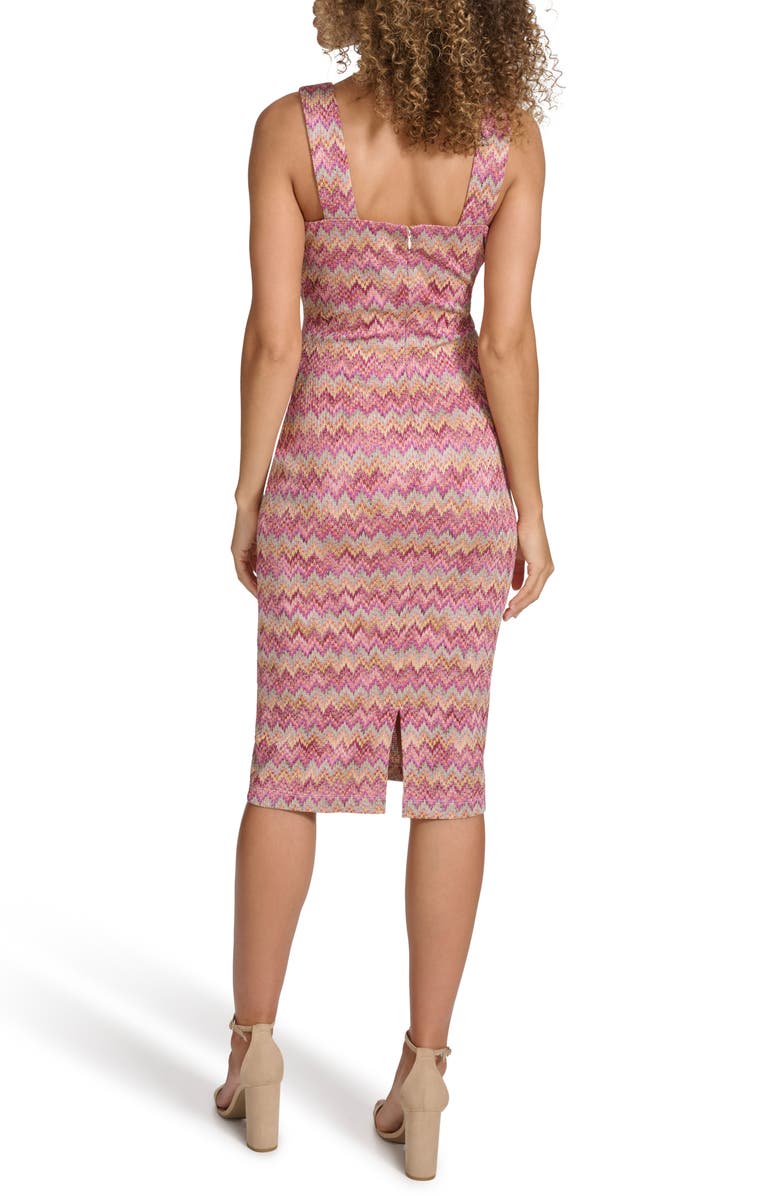 Siena Open Stitch Knit Midi Dress, Alternate, color, Pink Multi