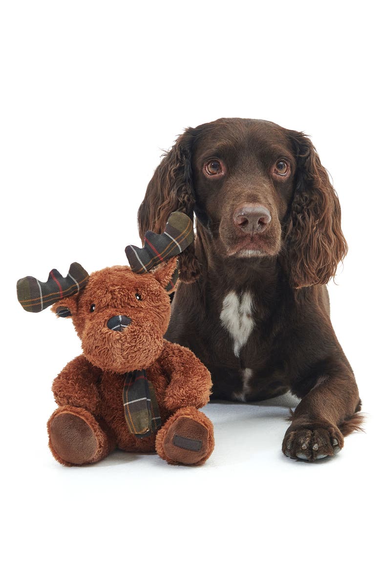 Barbour Reindeer Dog Toy, Alternate, color, Brown/ Classic