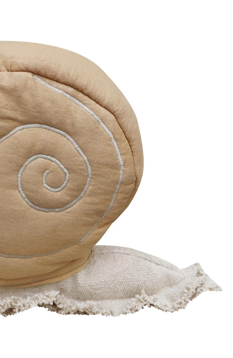 Lorena Canals Lazy Snail Cushion, Alternate, color, Natural Honey