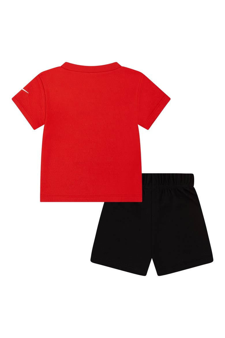 Littles Go Time Graphic T-Shirt & Shorts Set, Alternate, color, UNIVERSITY RED
