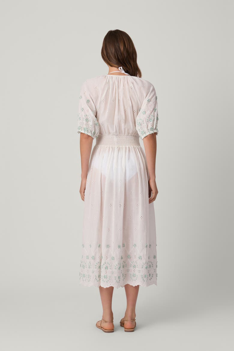 Marisol Midi Dress Cover Up, Alternate, color, Optic