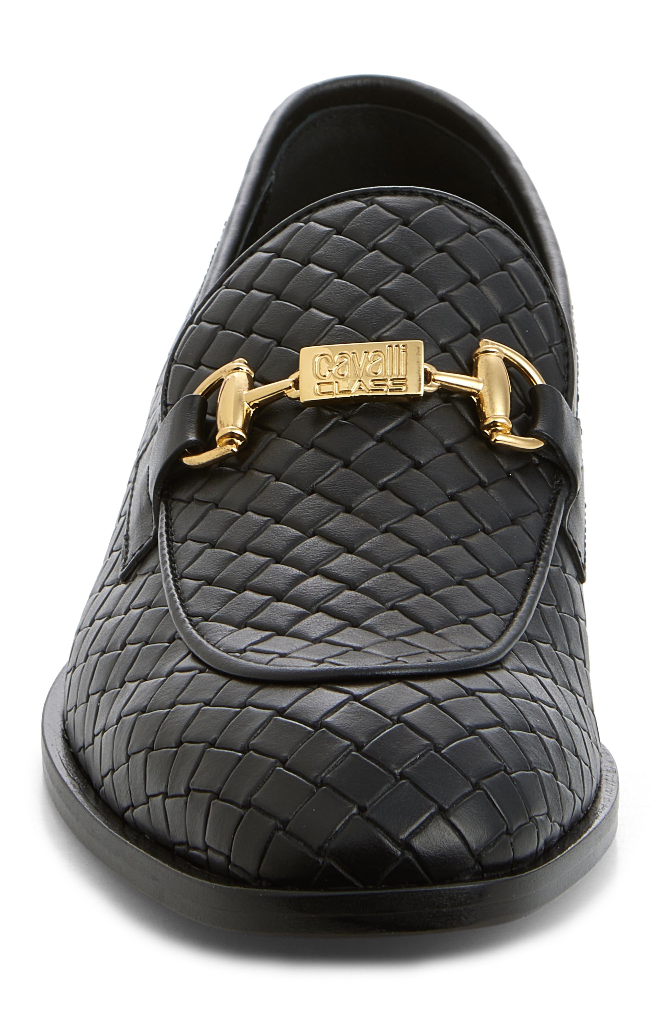 Roberto Cavalli Woven Bit Loafer, Alternate, color, 
