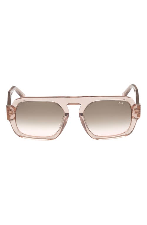 Abercrombie & Fitch 53mm Navigator Sunglasses In Brown