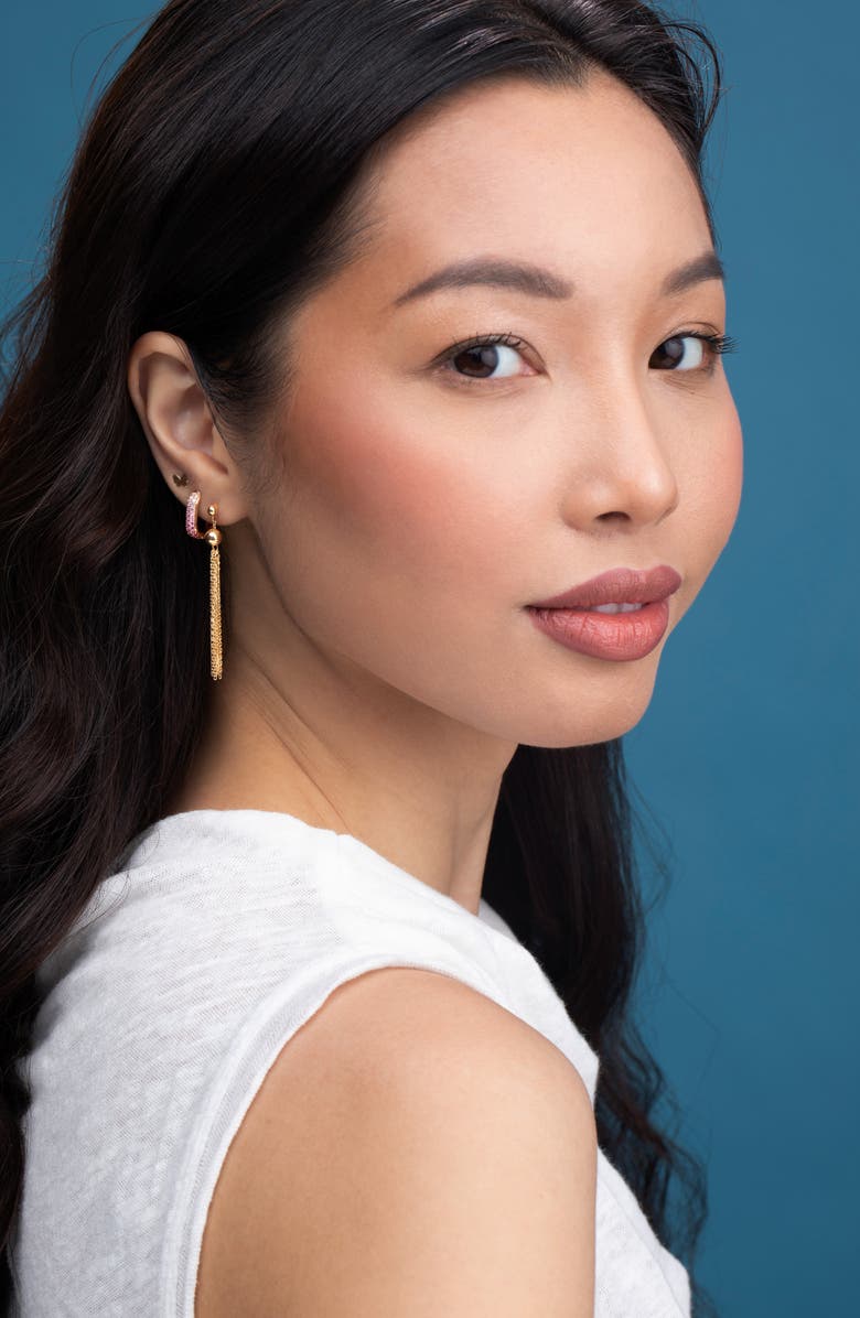 Bony Levy 14K Gold Linear Drop Earrings, Alternate, color, 14K Yellow Gold