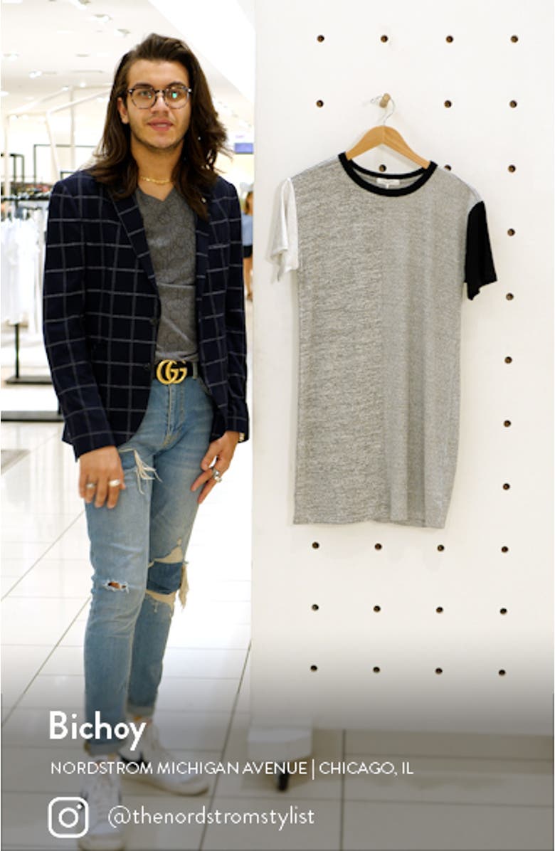 The Knit Colorblock T-Shirt Dress, sales video thumbnail