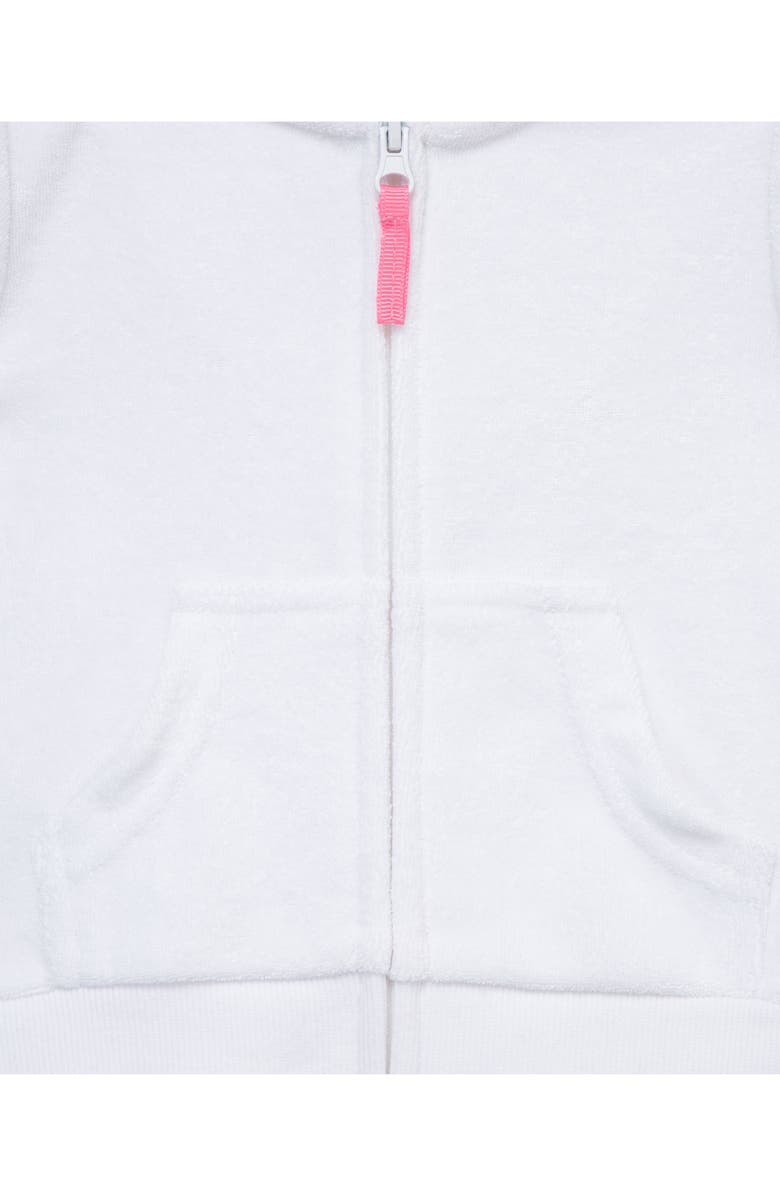 Little Me Terry Cover-Up Hoodie & Shorts Set, Alternate, color, 