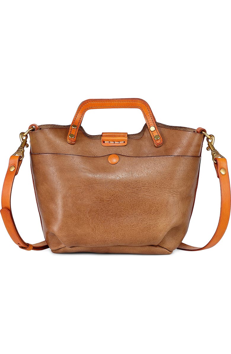 OLD TREND Sprout Land Mini Leather Tote, Main, color, Taupe