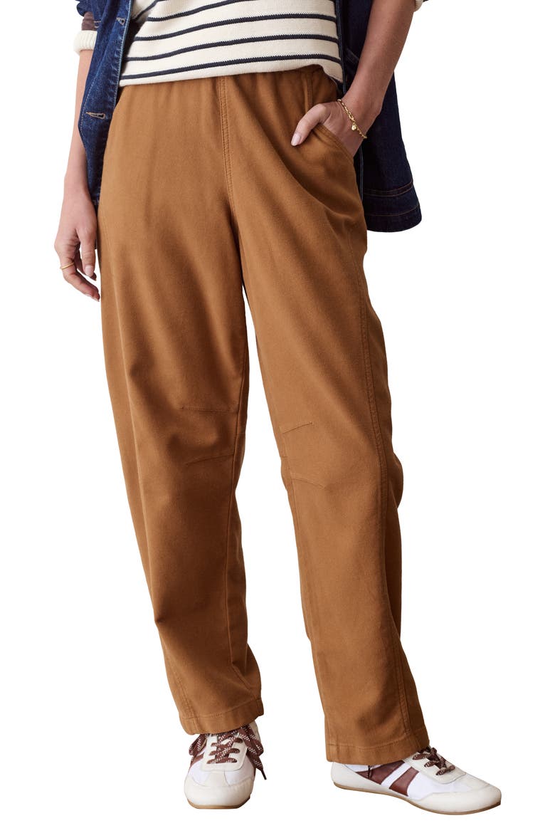 Jessie Barrel Leg Pants, Main, color, TOBACCO