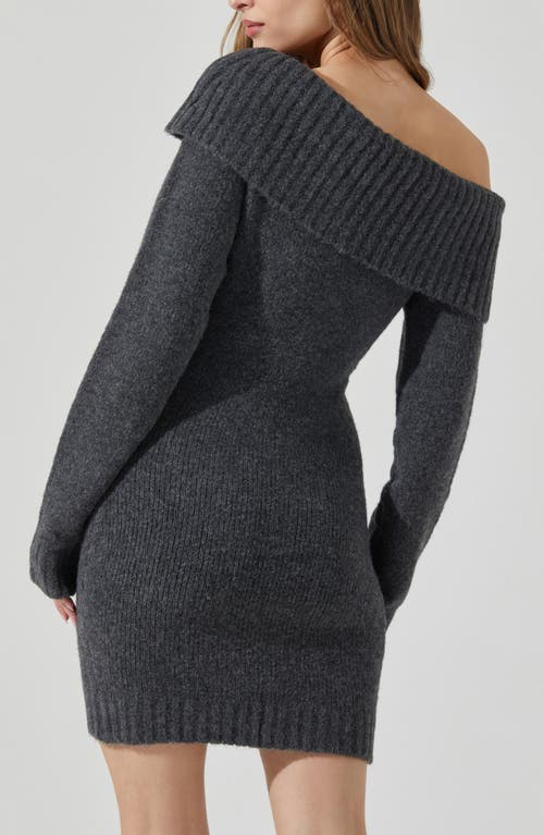 Astr The Label Leya Off The Shoulder Sweater Dress In Multi