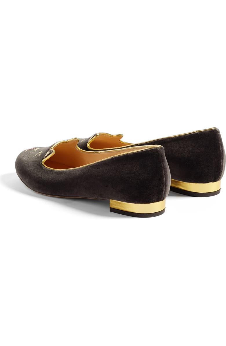 Charlotte Olympia LOL Kitty Flat, Alternate, color,