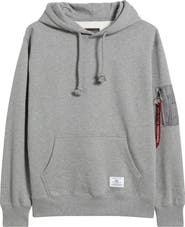 Alpha Industries Utility Pocket Cotton Fleece Hoodie