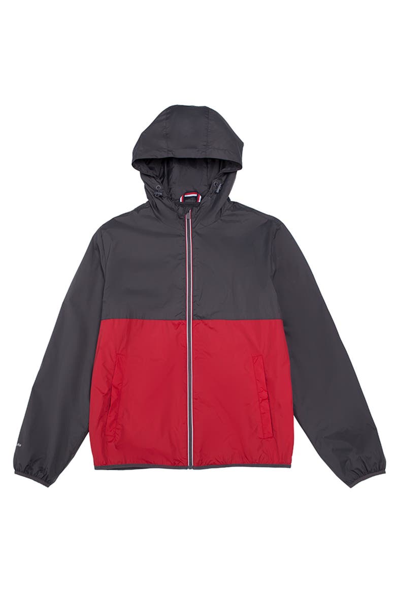 Rokka&Rolla Packable Mesh lined Windbreaker, Alternate, color, Gray Red