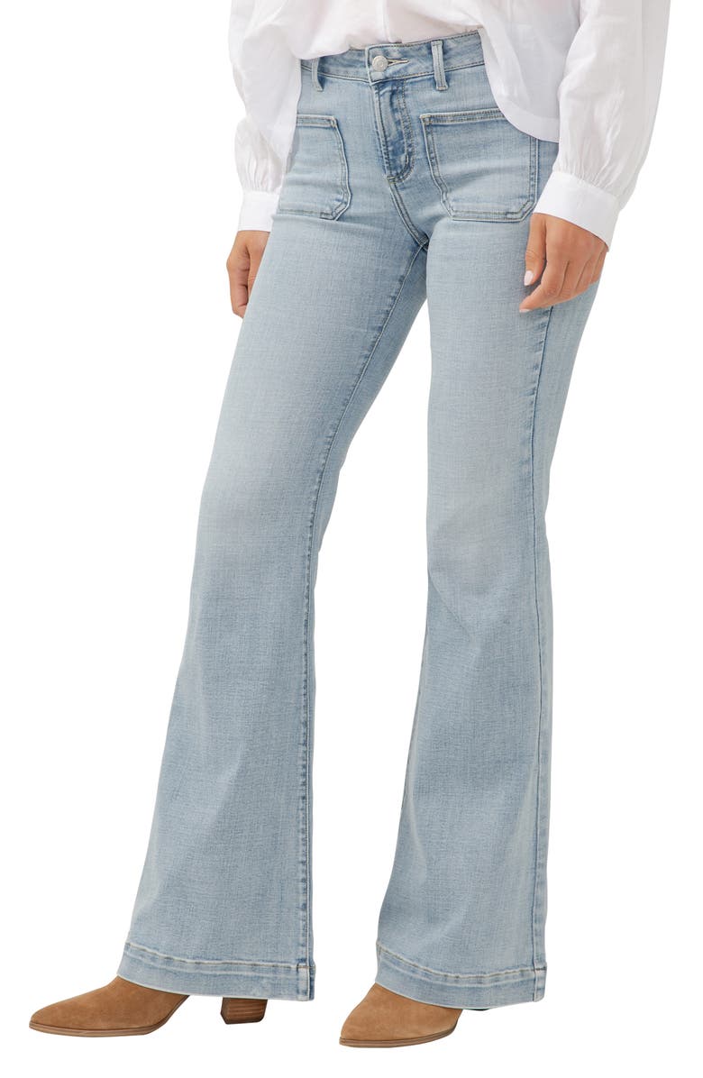 Silver Jeans Co. Suki Curvy Mid Rise Flare Jeans, Alternate, color, 