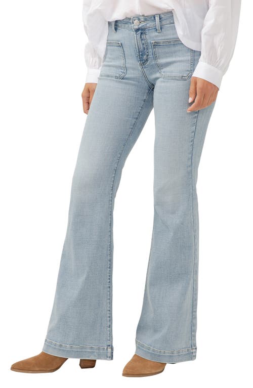 Shop Silver Jeans Co. Suki Curvy Mid Rise Flare Jeans In Indigo