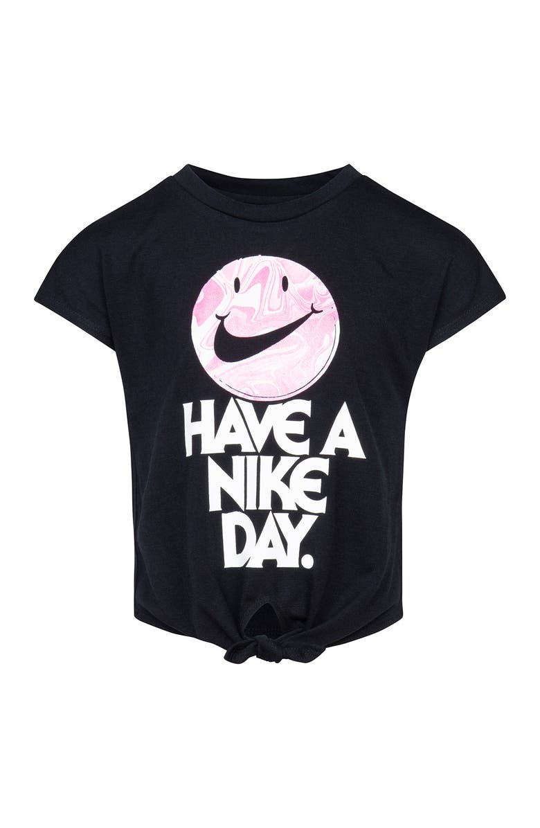 Nike 'Have A Nike Day' Tie Front T-Shirt, Main, color, 