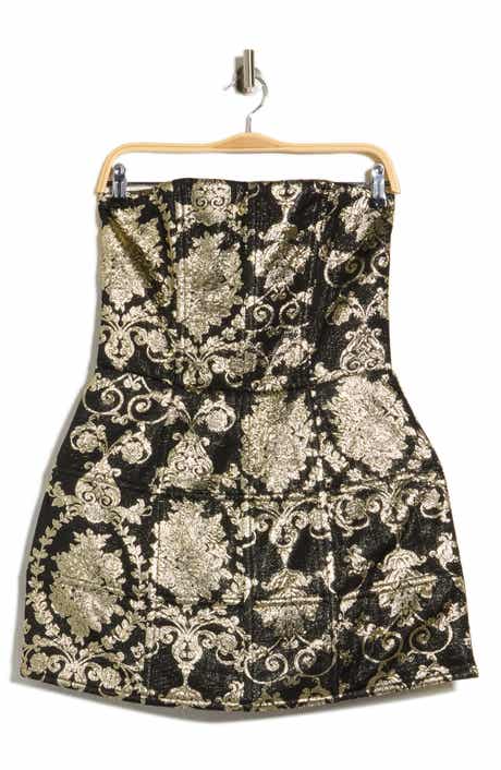 Gerda Strapless Drop Waist Minidress