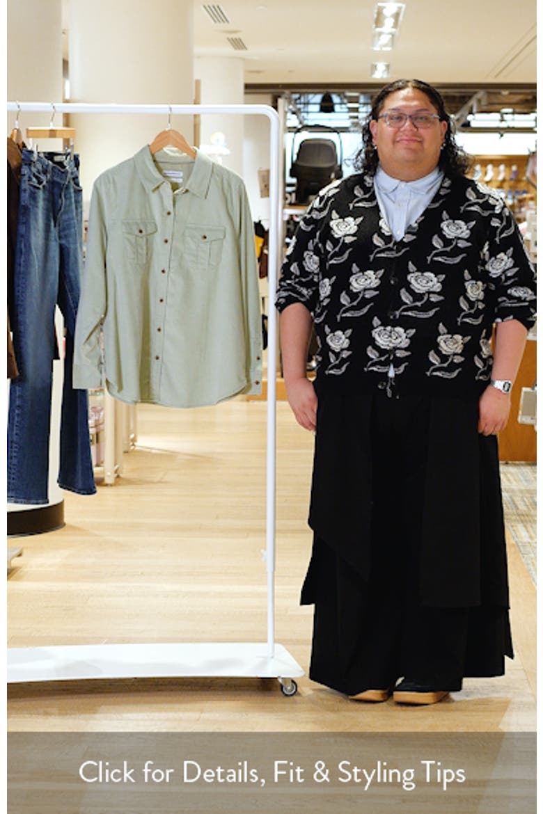 Costa Relaxed Fit Stretch Cotton Corduroy Button-Up Shirt video