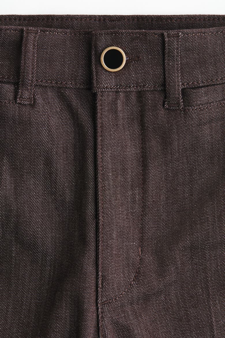 Flared High Ankle Jeans, Alternate, color, Dark brown