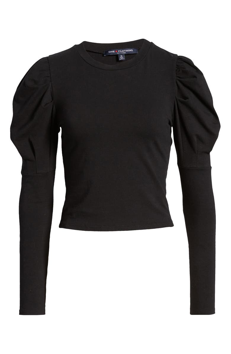 One Clothing Puff Shoulder Crop Tee, Alternate, color,