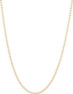 Sara Weinstock 18K Gold Round Bead Necklace