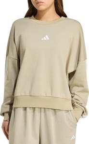 adidas 3-Stripes French Terry Crewneck Sweatshirt