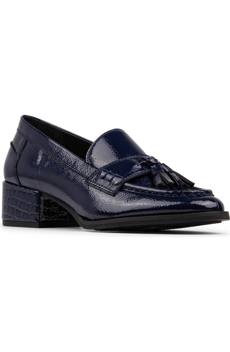 Donald Pliner Tassel Loafer Pump, Main, color, Navy