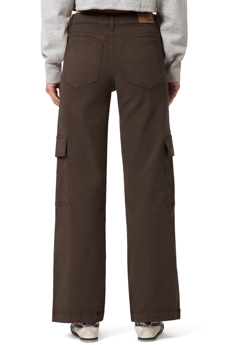 Mavi Jeans Alva High Waist Straight Leg Cargo Pants, Alternate, color, Oak Luxe Twill