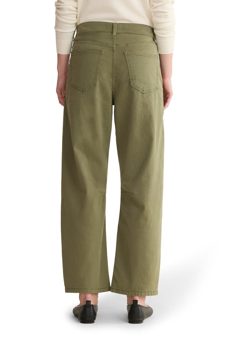 BNA Soft Curve Barrel Twill Pants, Alternate, color, FOUR LEAF CLOVER