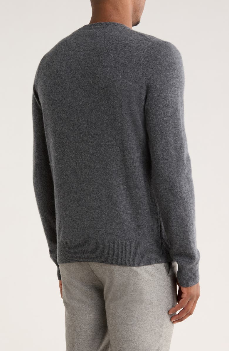 Nordstrom V-Neck Cashmere Sweater, Alternate, color, Grey Embers Heather