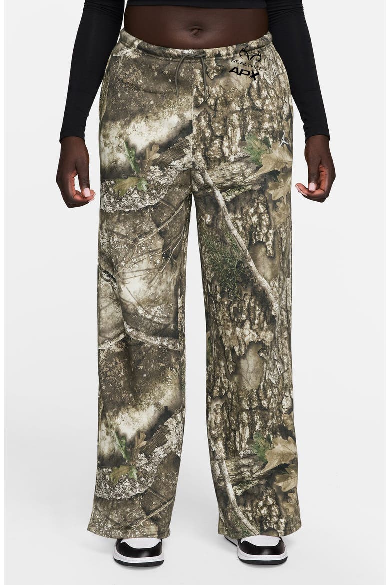 Realtree® Camo Brooklyn Fleece Sweatpants, Main, color, SAIL/ SAIL