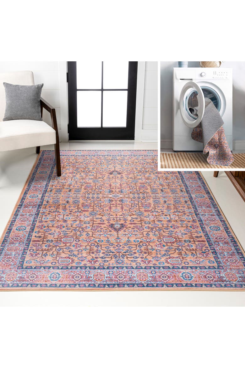 Kemer All-Over Persian Machine-Washable Area Rug, Main, color, Multi