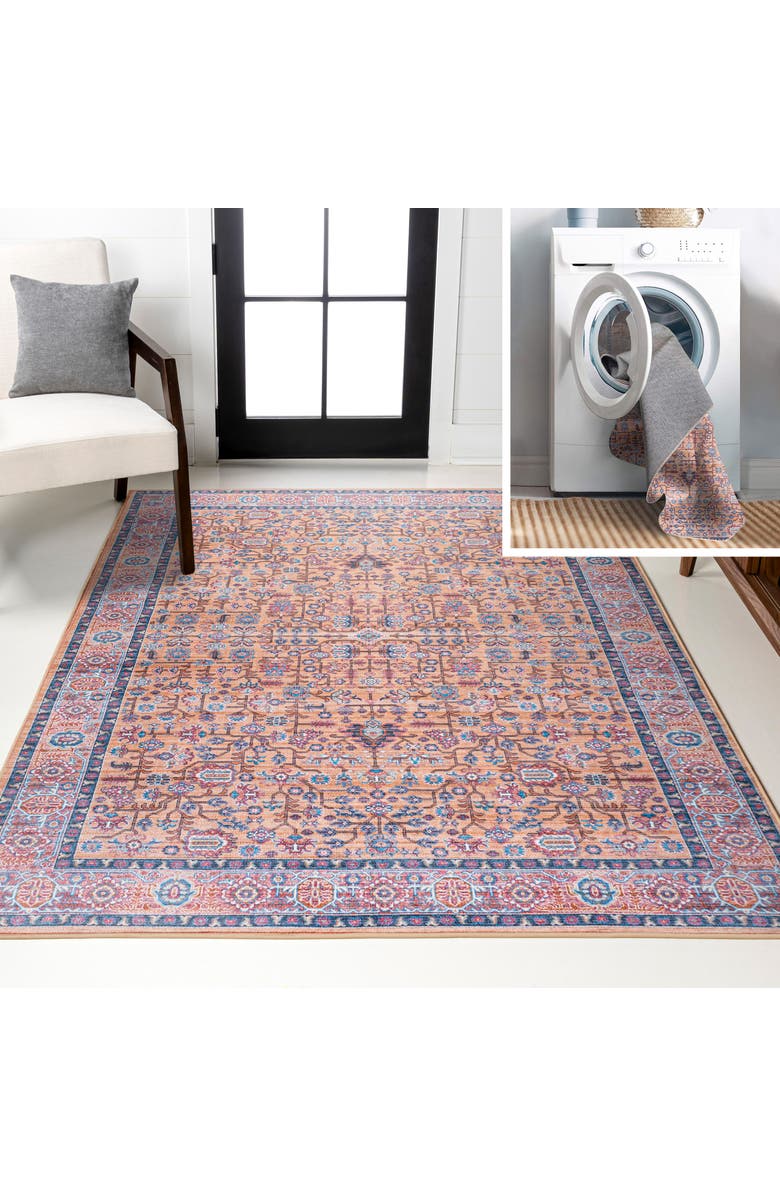 JONATHAN Y Kemer All-Over Persian Machine-Washable Area Rug, Main, color, Multi