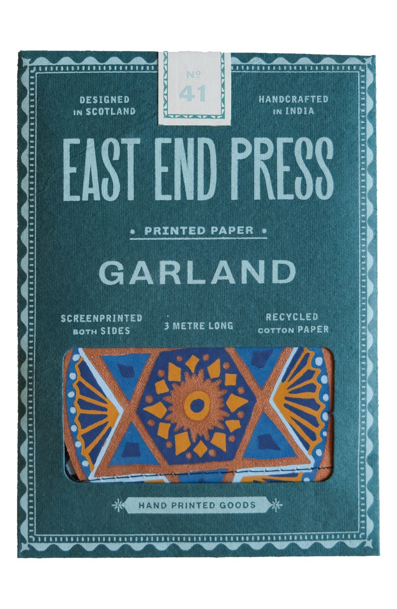 East End Press Sewn Paper Garland, Alternate, color, Mixed