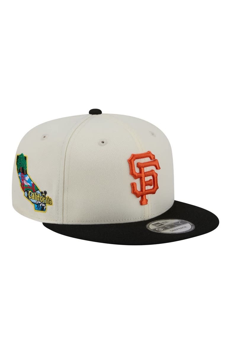 New Era Men's New Era Cream/Black San Francisco Giants Localized 9FIFTY Snapback Hat, Main, color, Cream