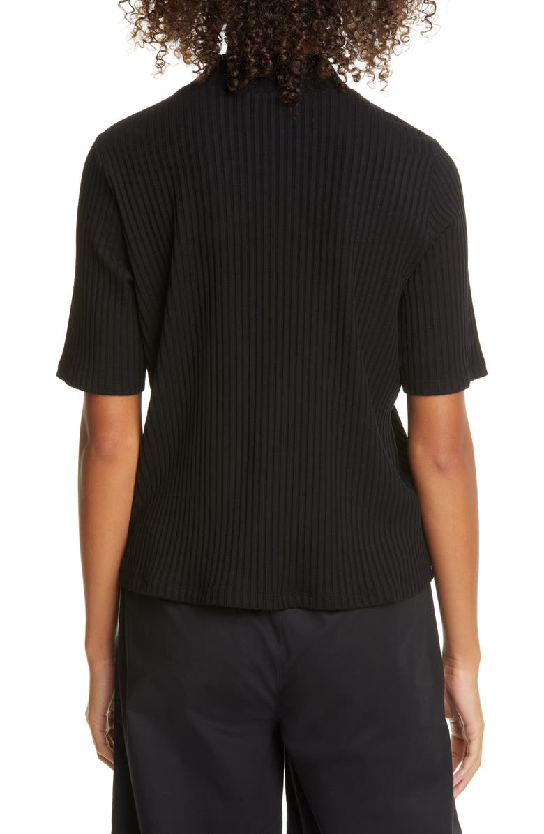 Eileen Fisher Rib Knit Mock Neck Top, Alternate, color, 
