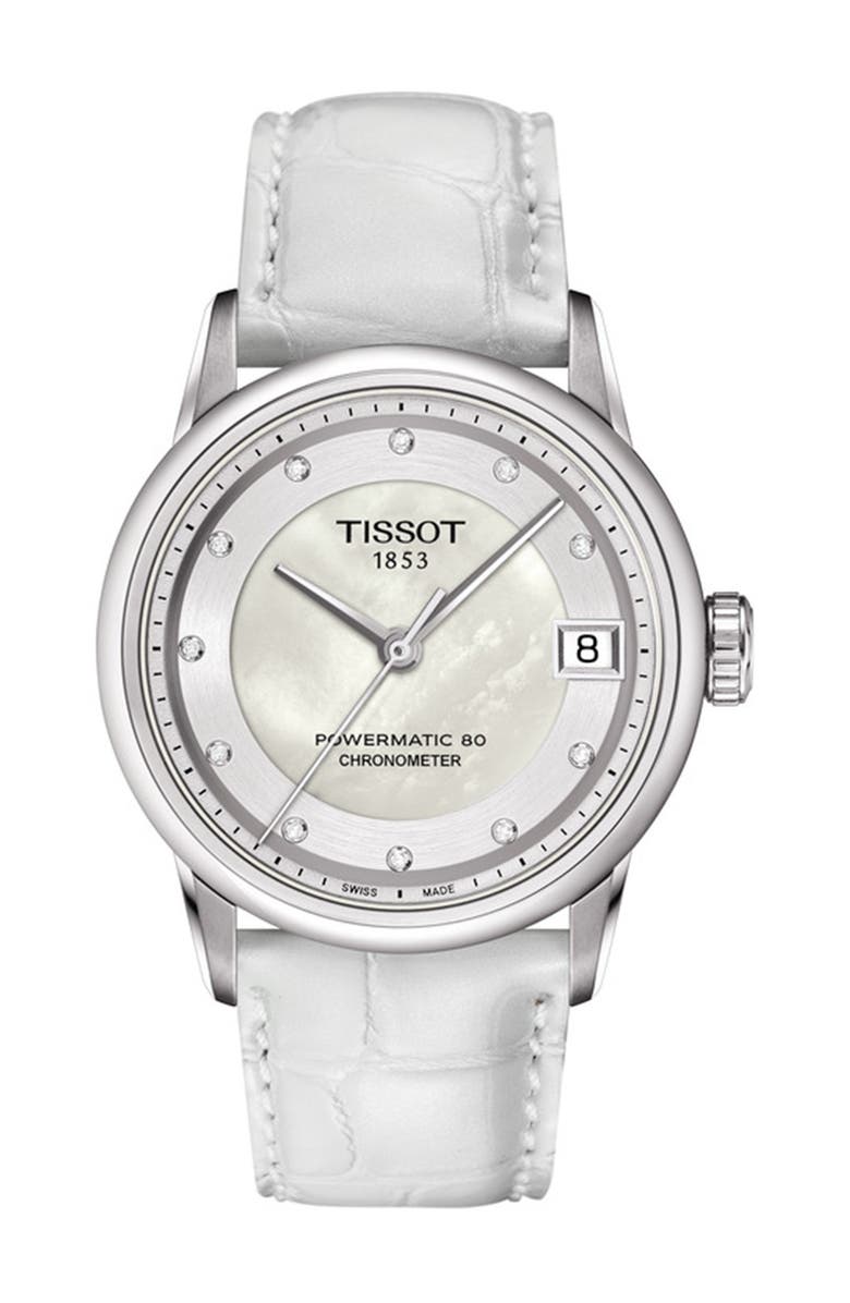 Tissot Women's Powermatic Luxury Diamond Watch, 33mm - 0.042 ctw, Main, color, 