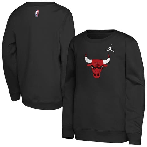 Youth Jordan Brand Black Chicago Bulls Courtside Statement Edition Sweatshirt
