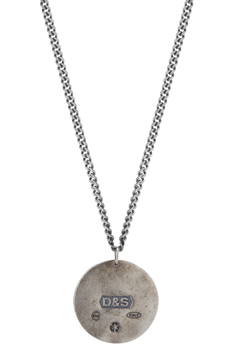 Israeli Palm Tree Pendant Necklace, Alternate, color, SILVER