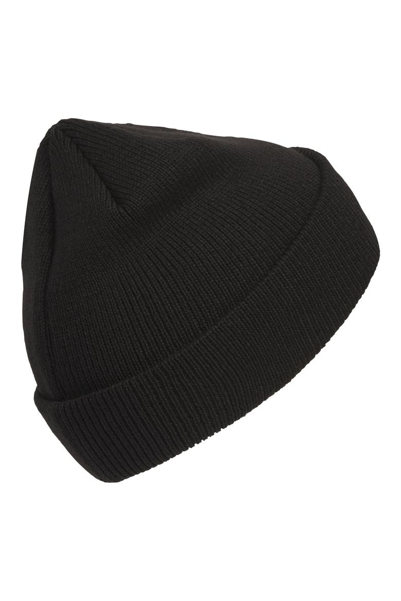 Trefoil Beanie, Alternate, color, BLACK/ WHITE